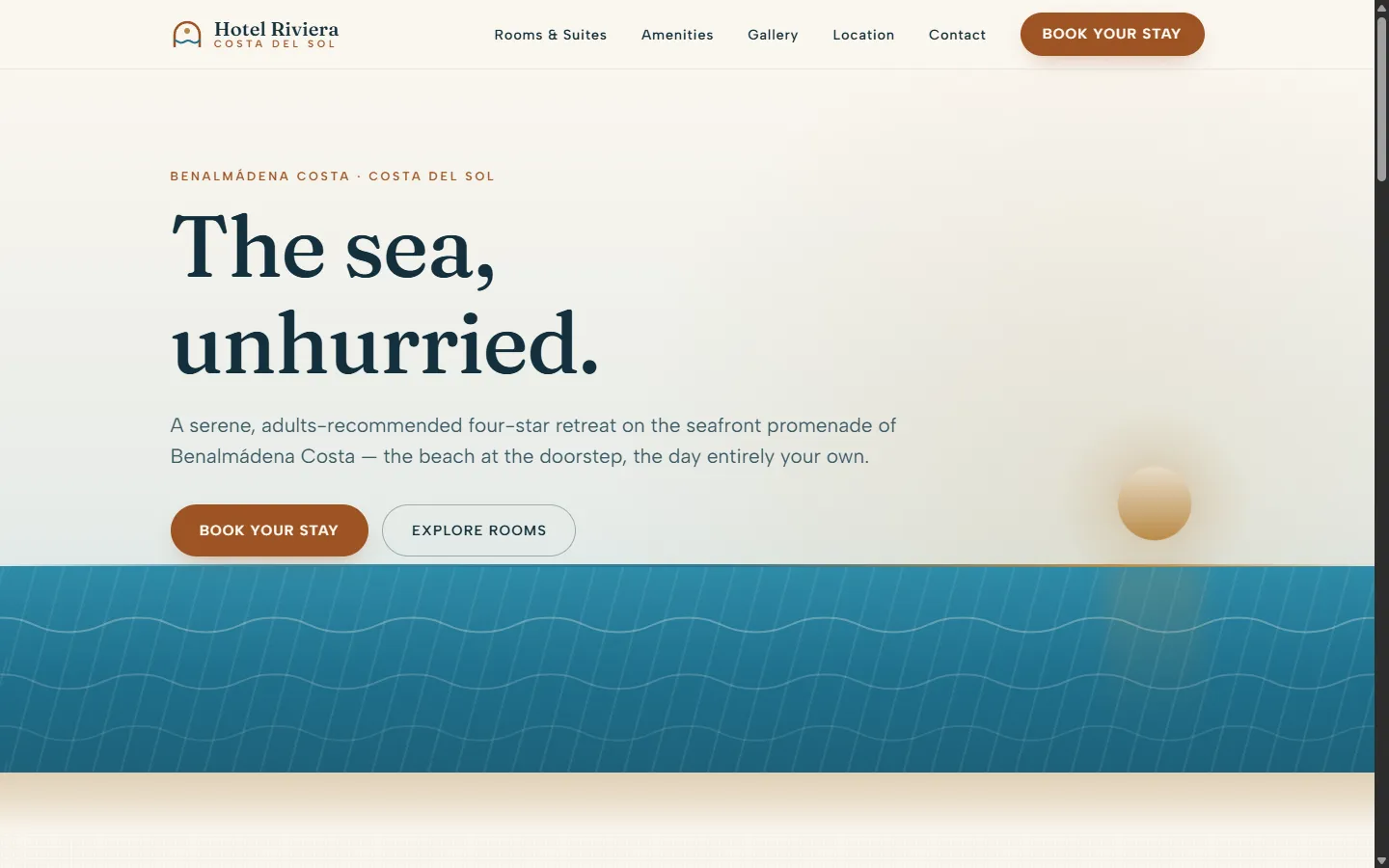 Hotel Riviera — live website built by Enrayo